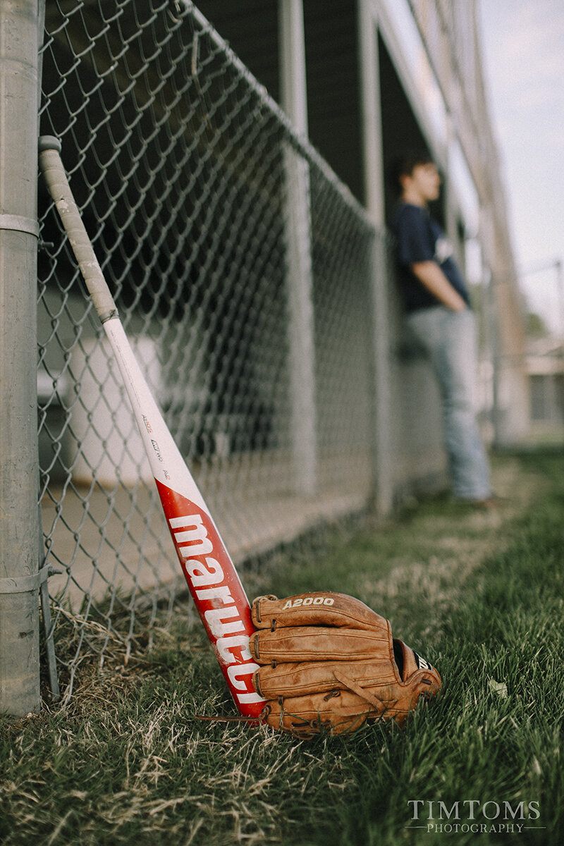  senior portrait photographer baseball 