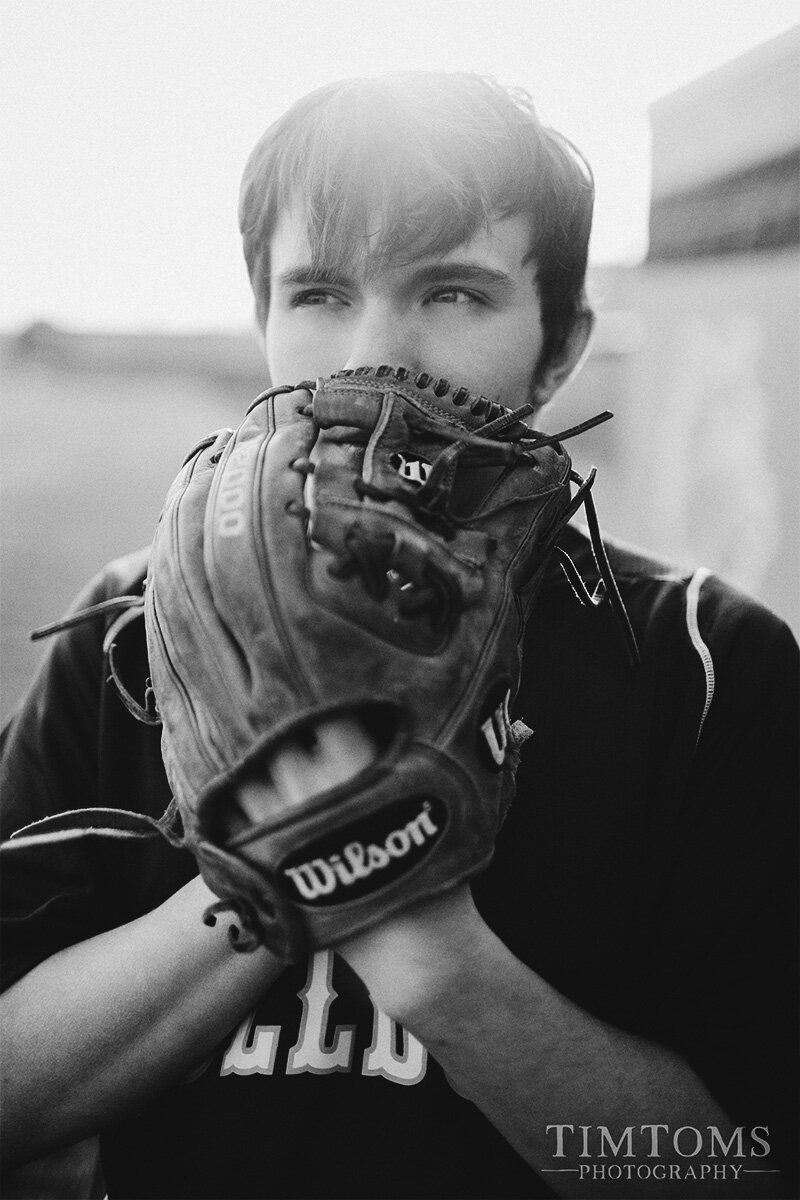  senior portrait photography baseball 