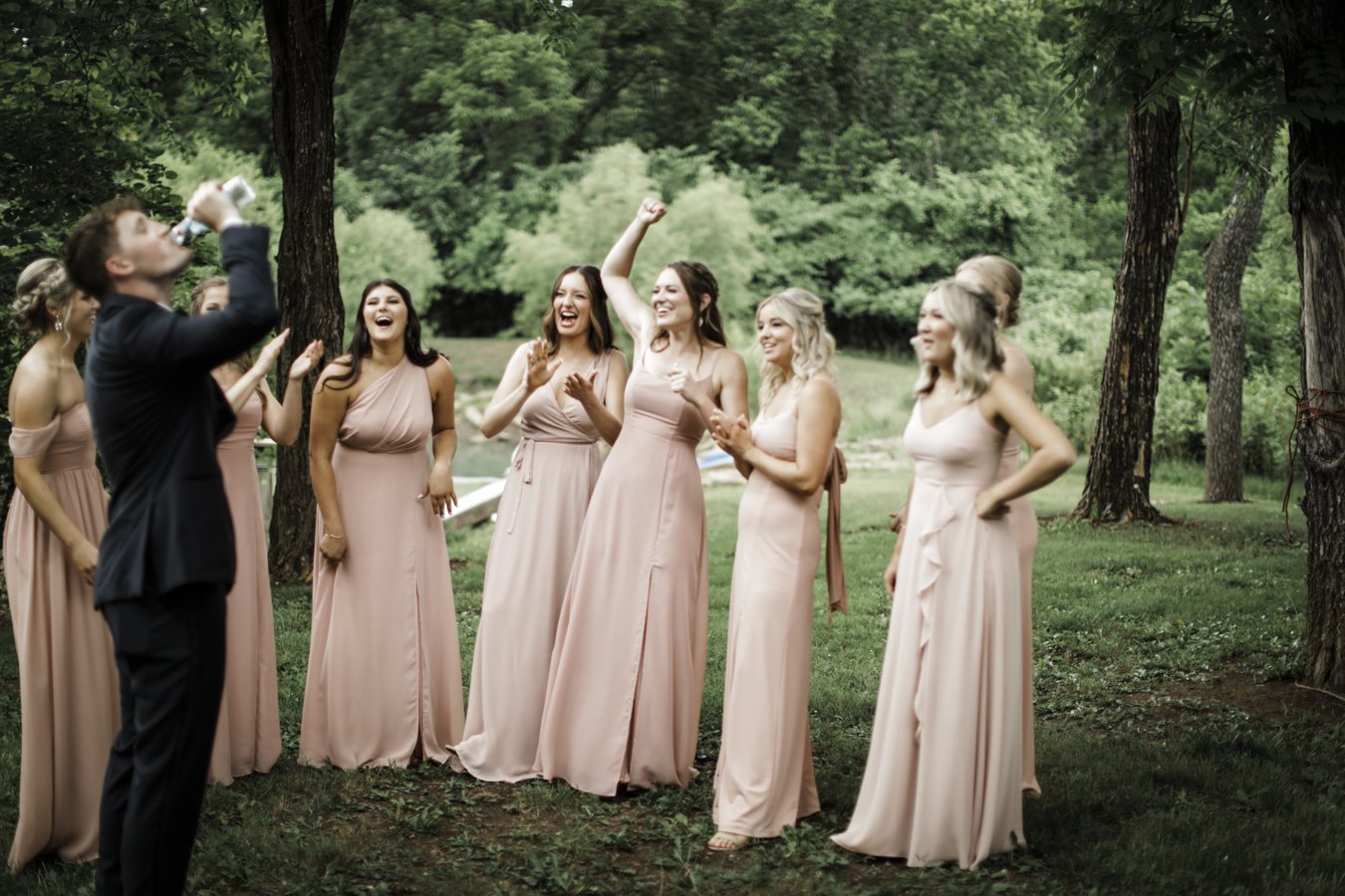 bridesmaids prank groom smirnoff ice