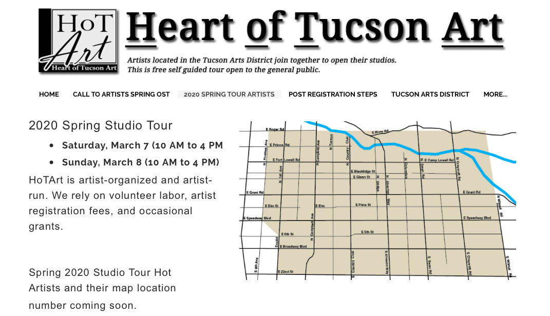 Heart of Tucson Art open Studio