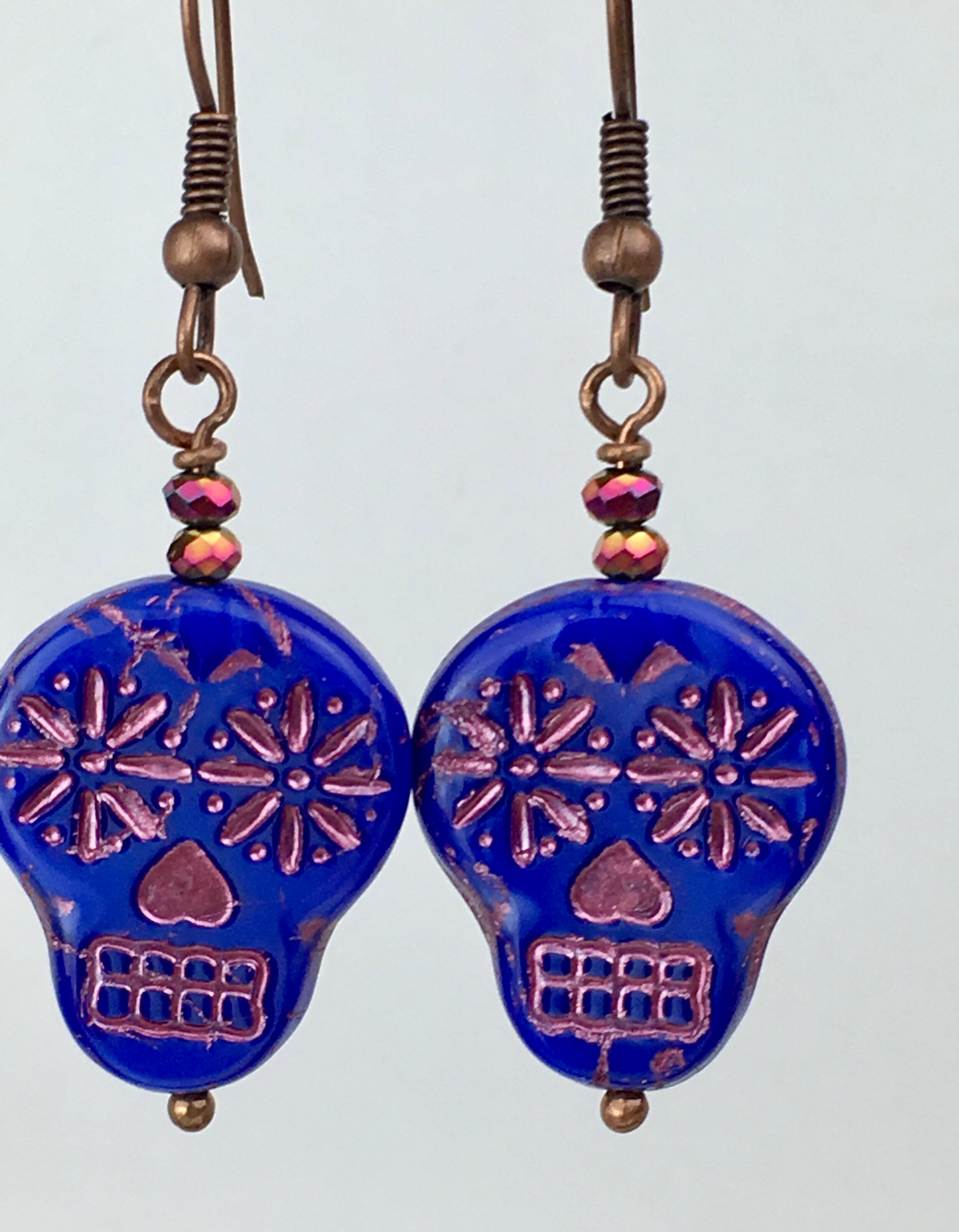 Day of Dead Skull Earrings  Mexican Silver Store  Taxco 925