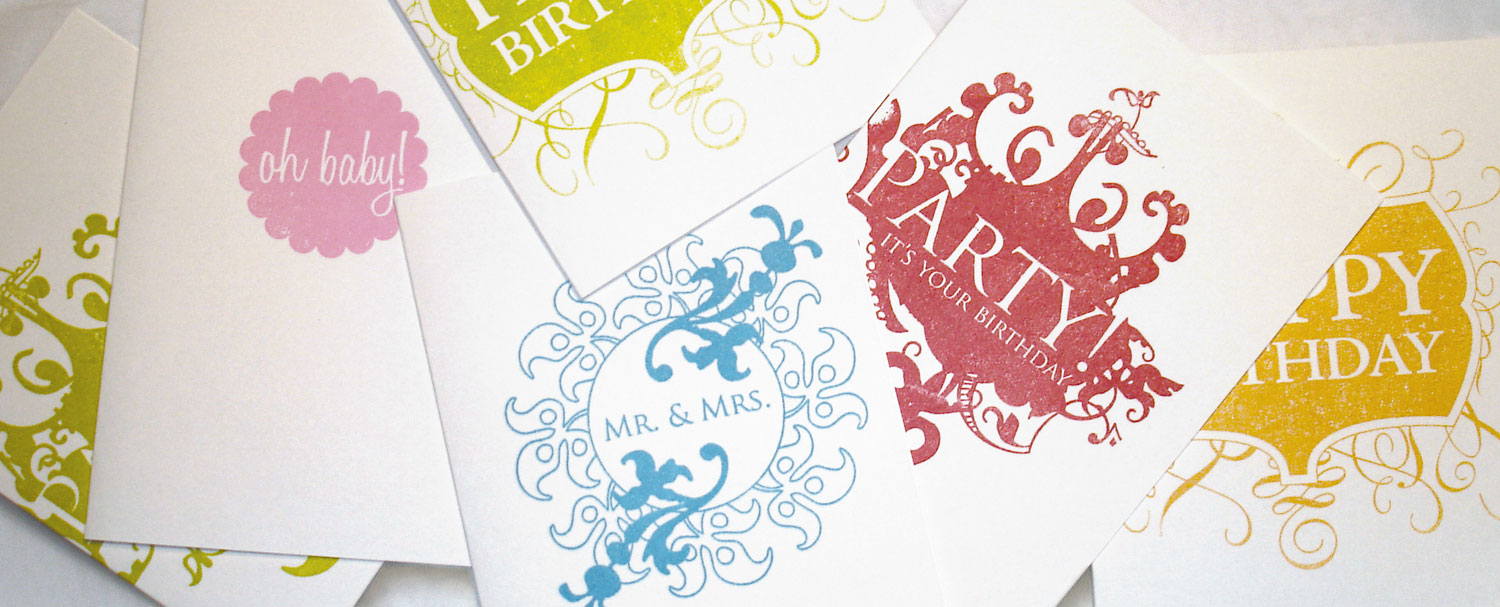 Hand Stamped Cards