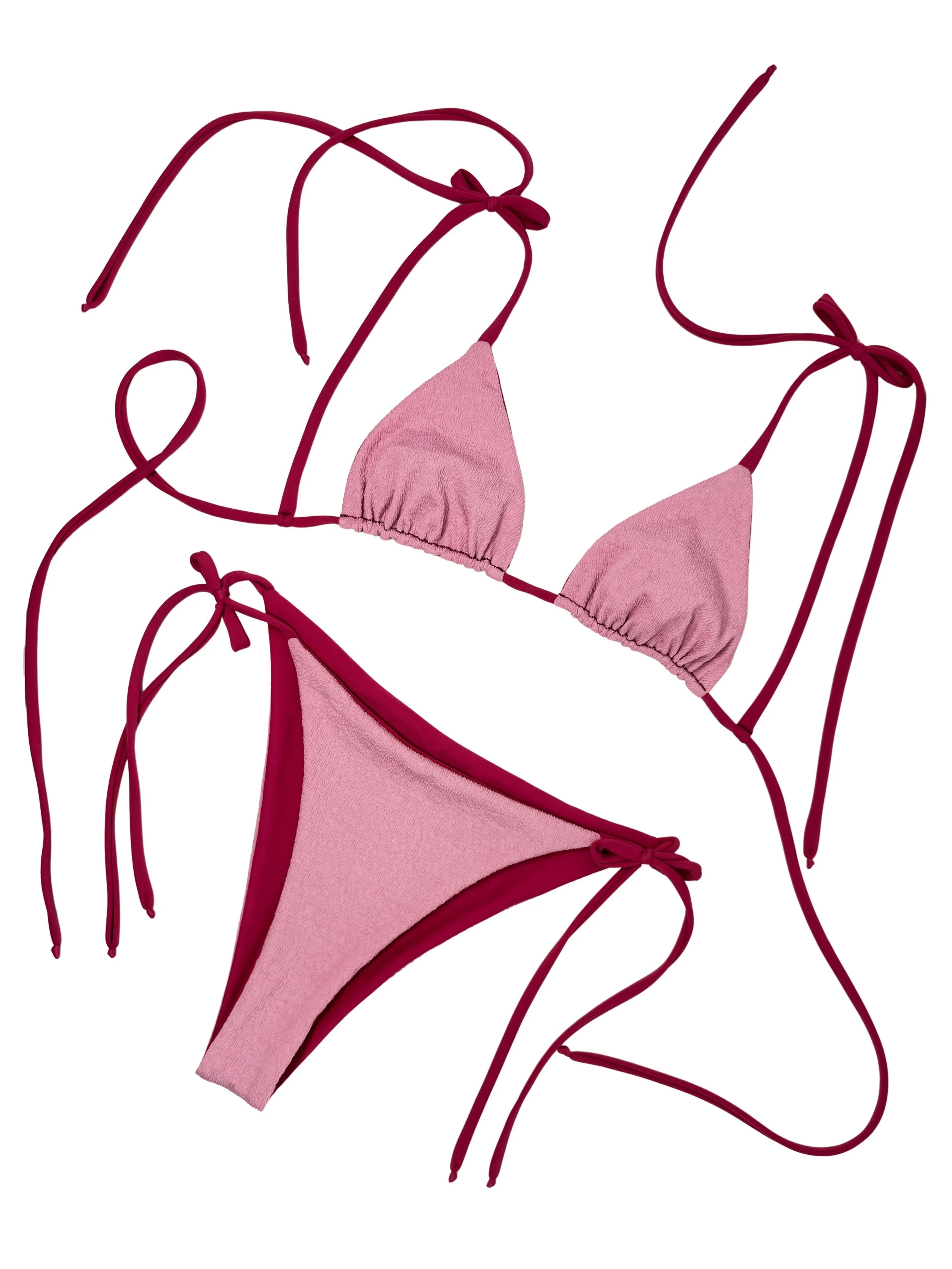 triangle + string / hibiscus ripple x hibiscus