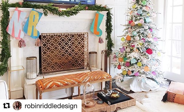 Thank you @robinriddledesign for making Red Llama Studio stockings a part of your beautiful mantle! --------
#Repost @robinriddledesign with @repostapp
・・・
We absolutely loved creating this colorful Christmas! 🎄Santa won't be able to leave this happ