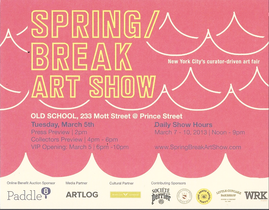 SPRING/BREAK Art Show Showcard (2013)