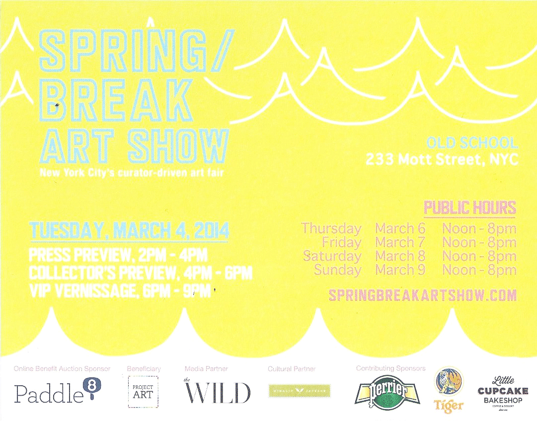 SPRING/BREAK Art Show showcard (2014)