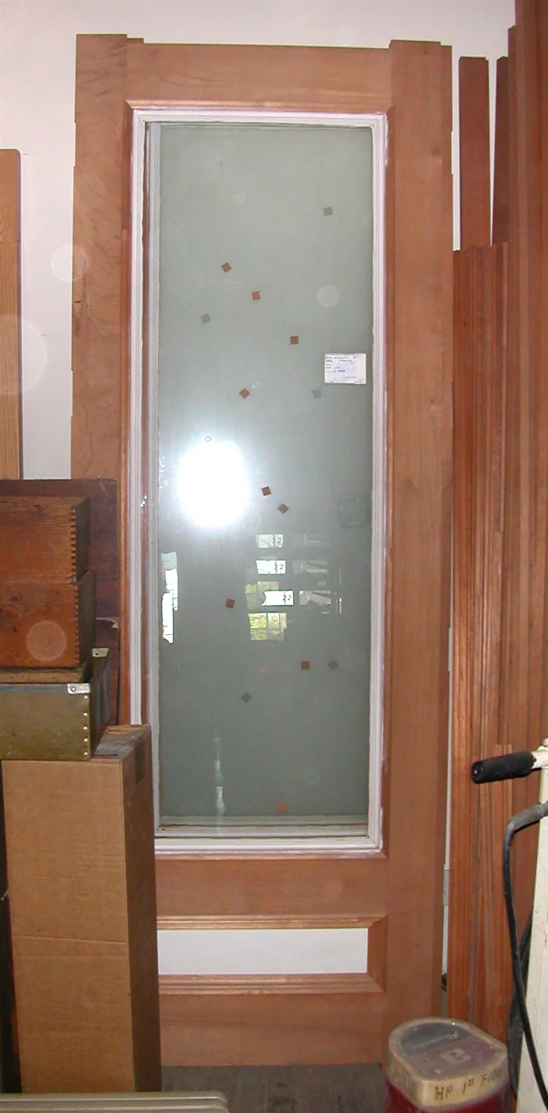  Our new front doors - significantly larger than the standard doors there before. 