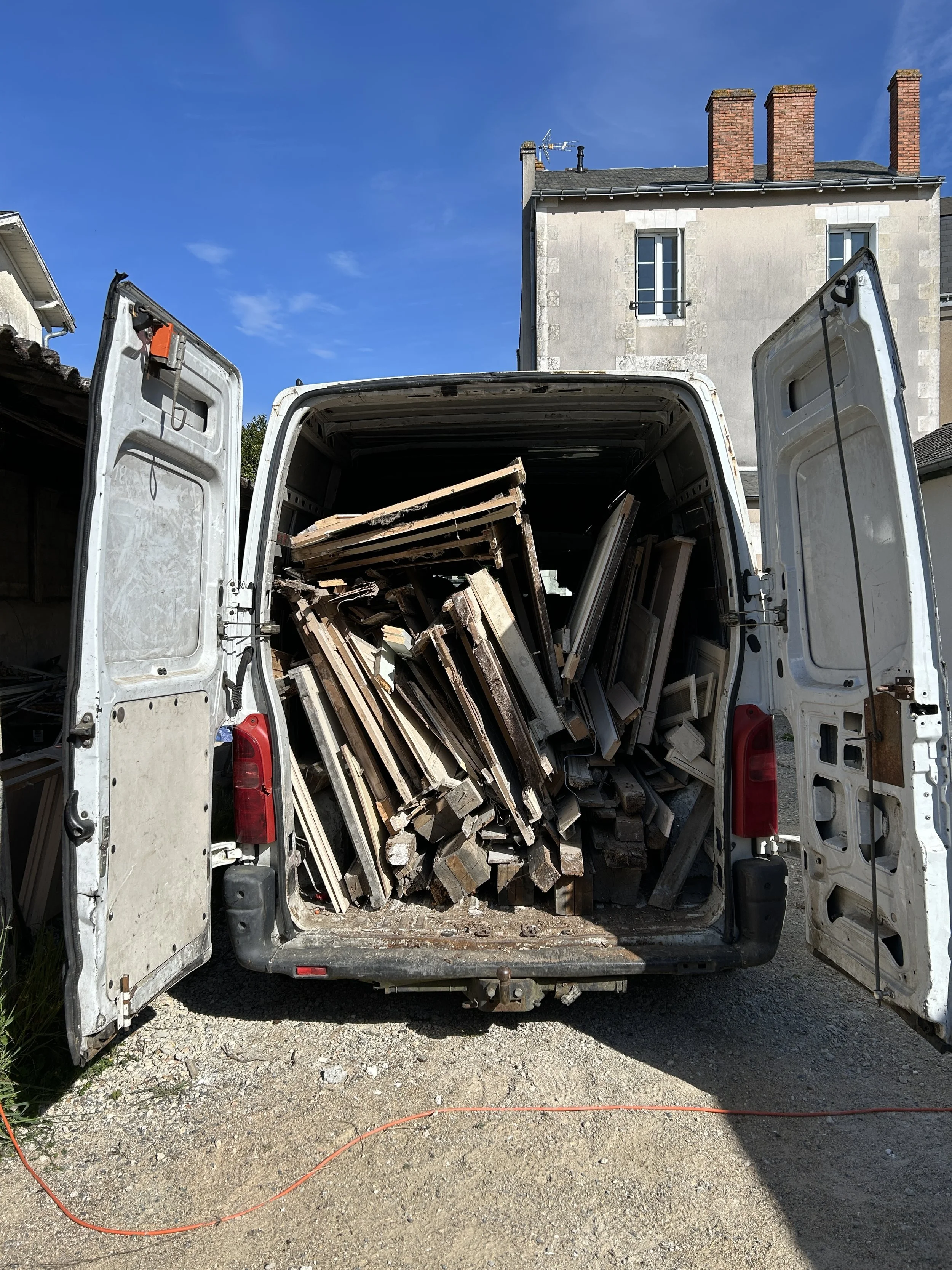  Getting rid of post construction materials. 