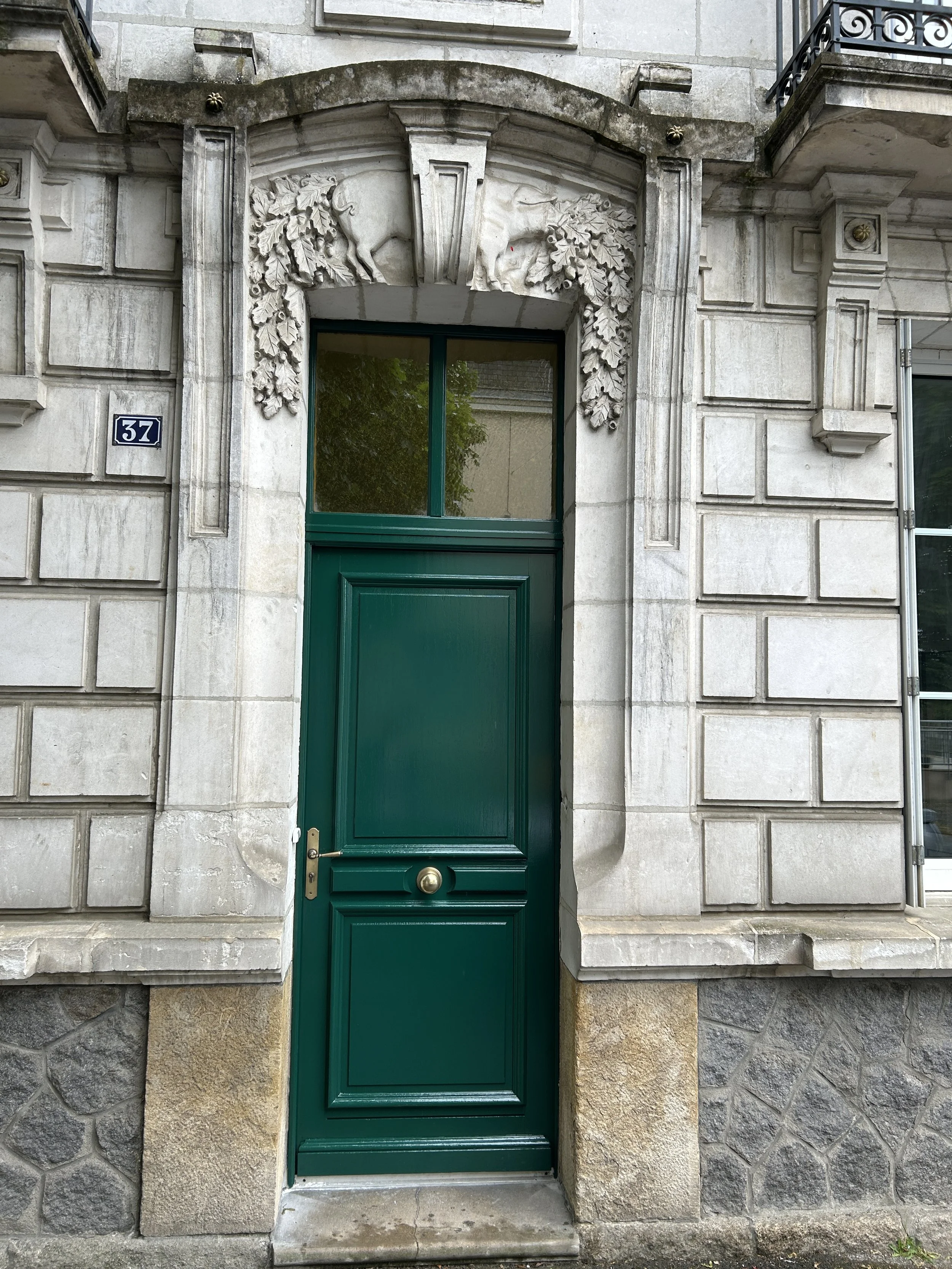 One of the first things we did upon arrival was paint the door! 