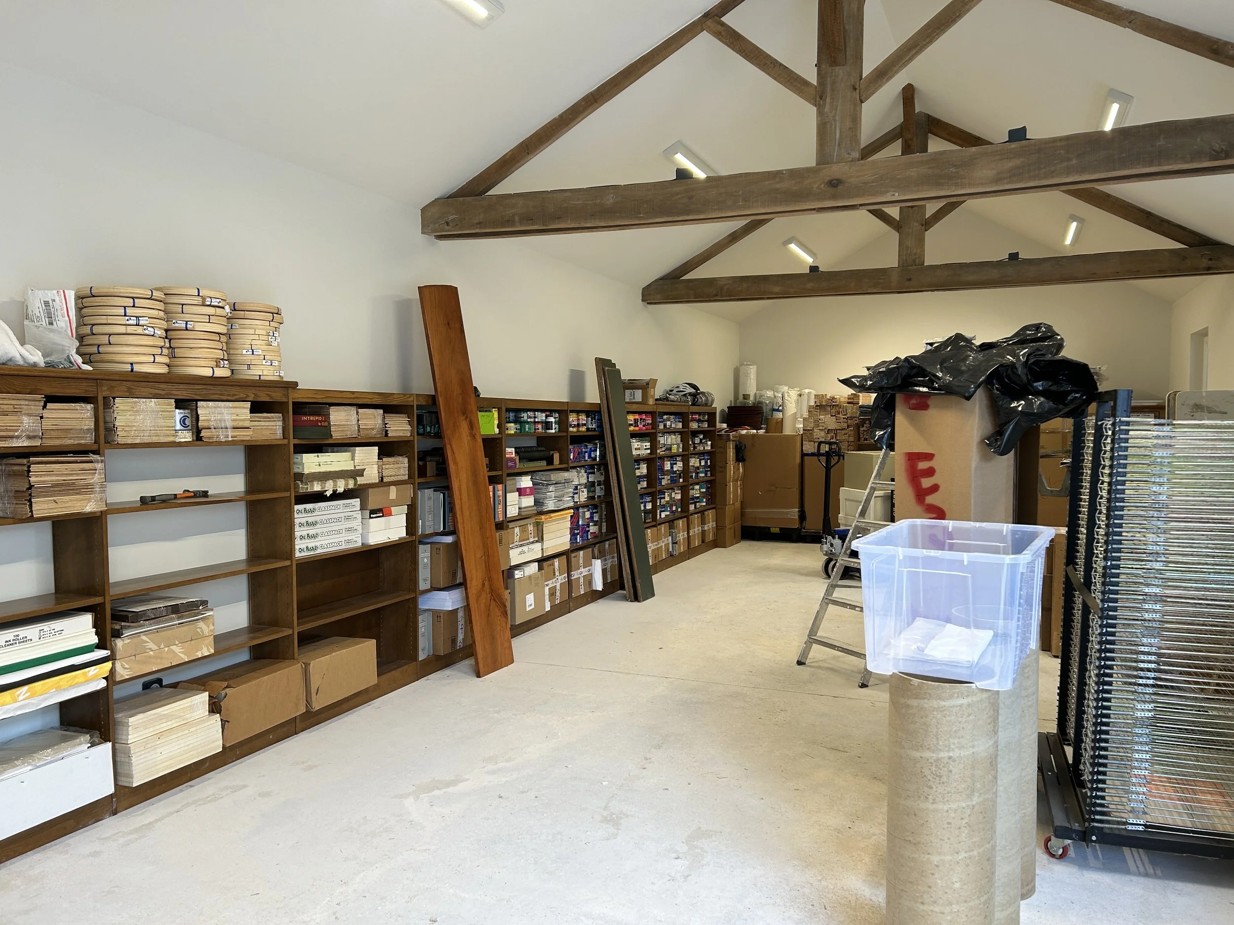  Moving in - shelves for ink and etc. 