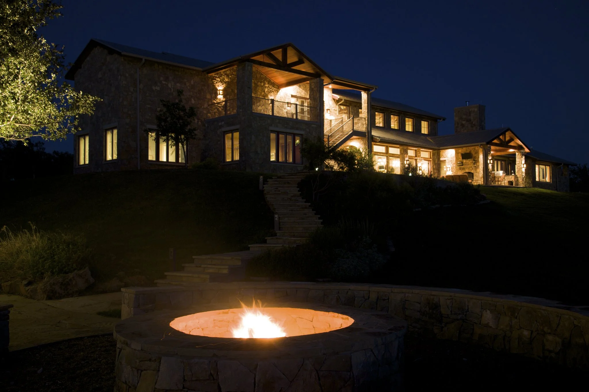 Exterior Rear w/Firepit