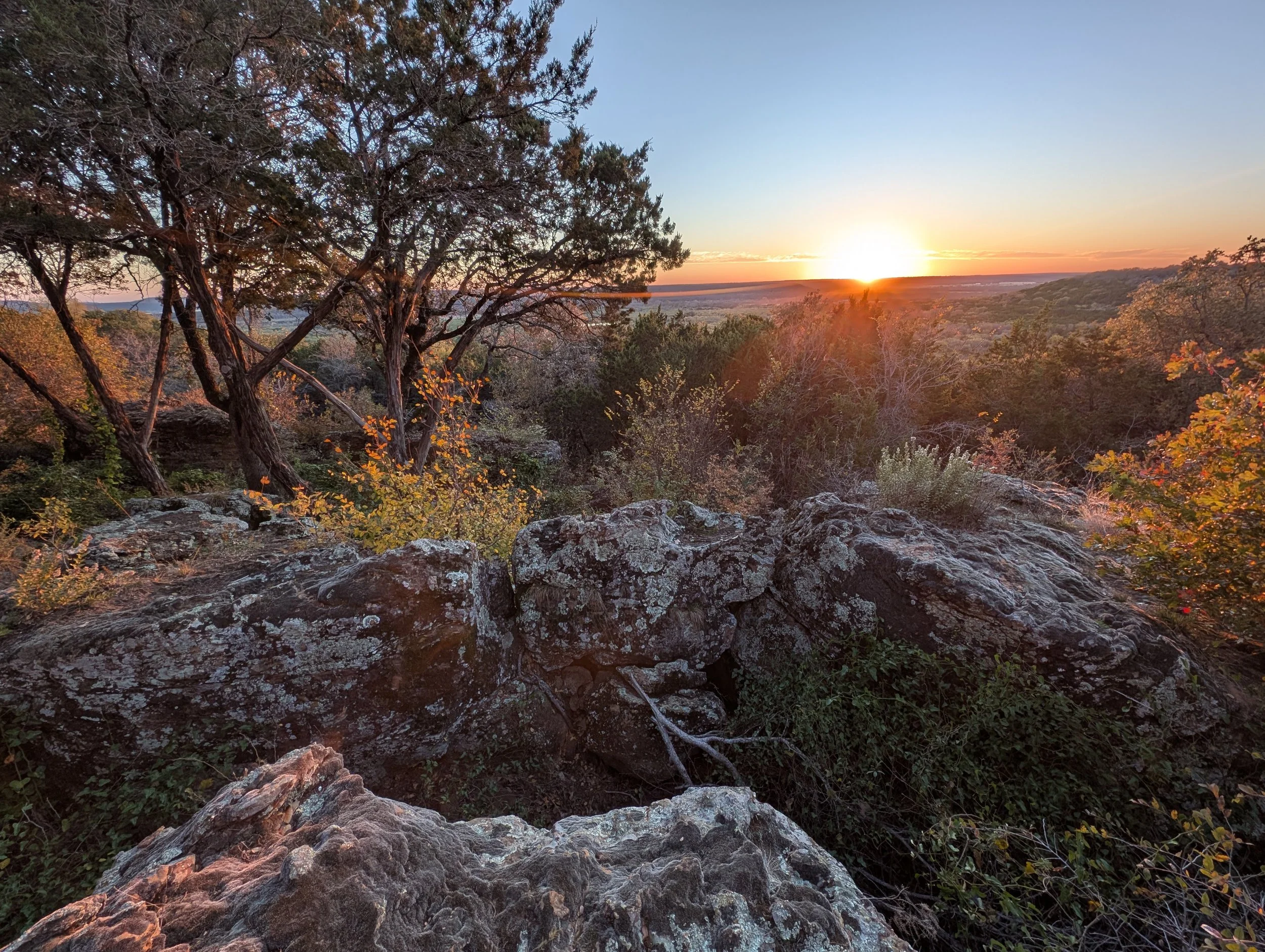 Sunset Hiking on Wildcatter Ranch