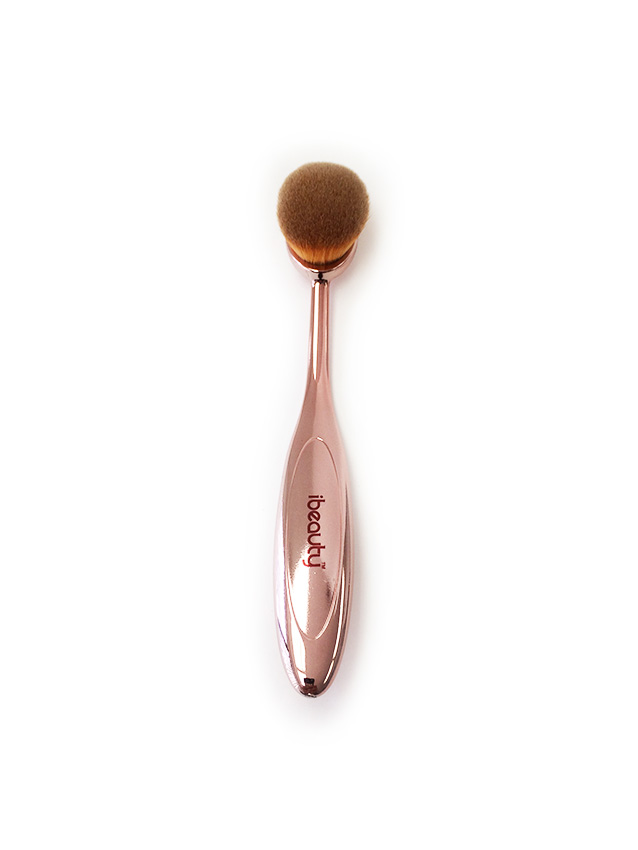 iBeauty Oval Contour Makeup Brush #4 - Blush Powder - Rose Gold Color —  iBeauty