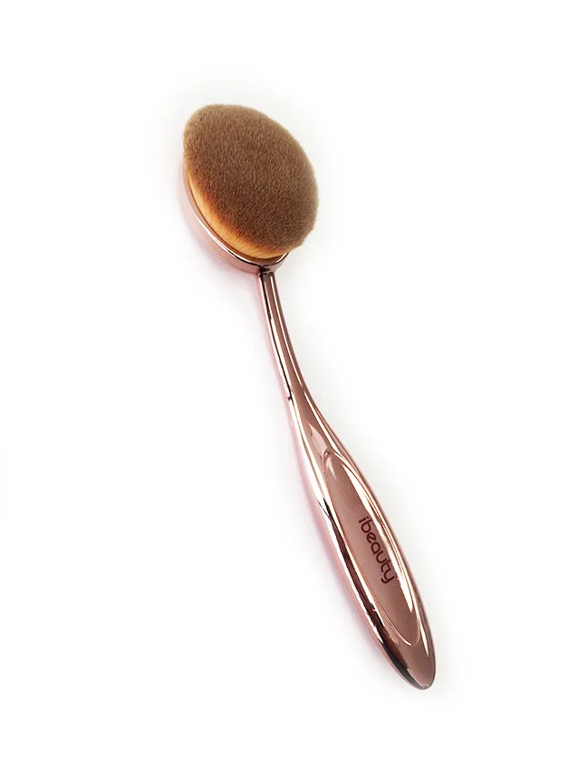 FB03RG iBeauty Mermaid Oval Vegan Makeup Brush #3 Contour Setting