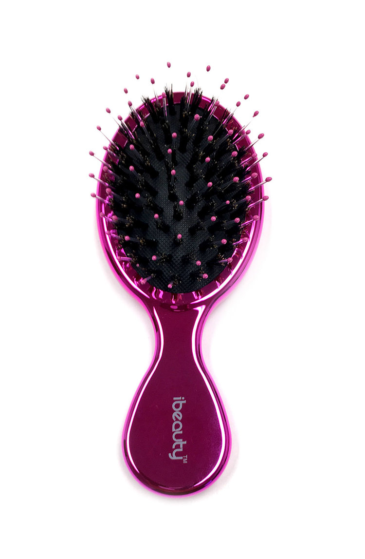 Pretty & Pink Compact Veggie Brush - Durable Polyester Bristles
