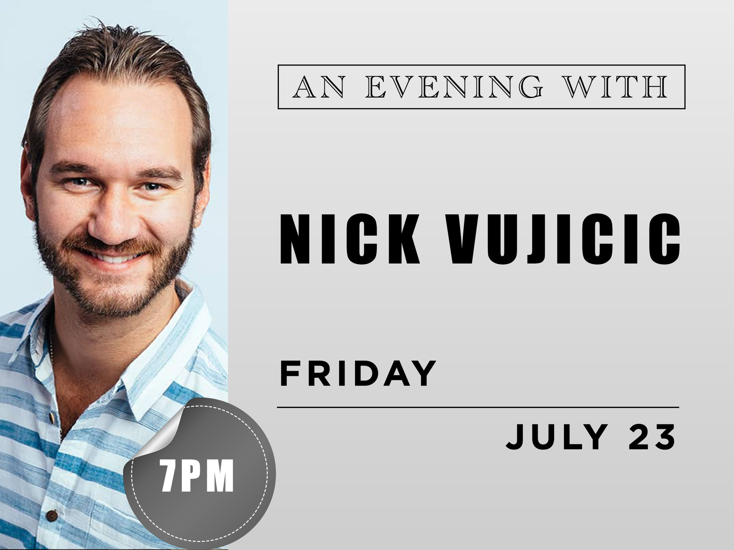 An Evening With Nick Vujicic