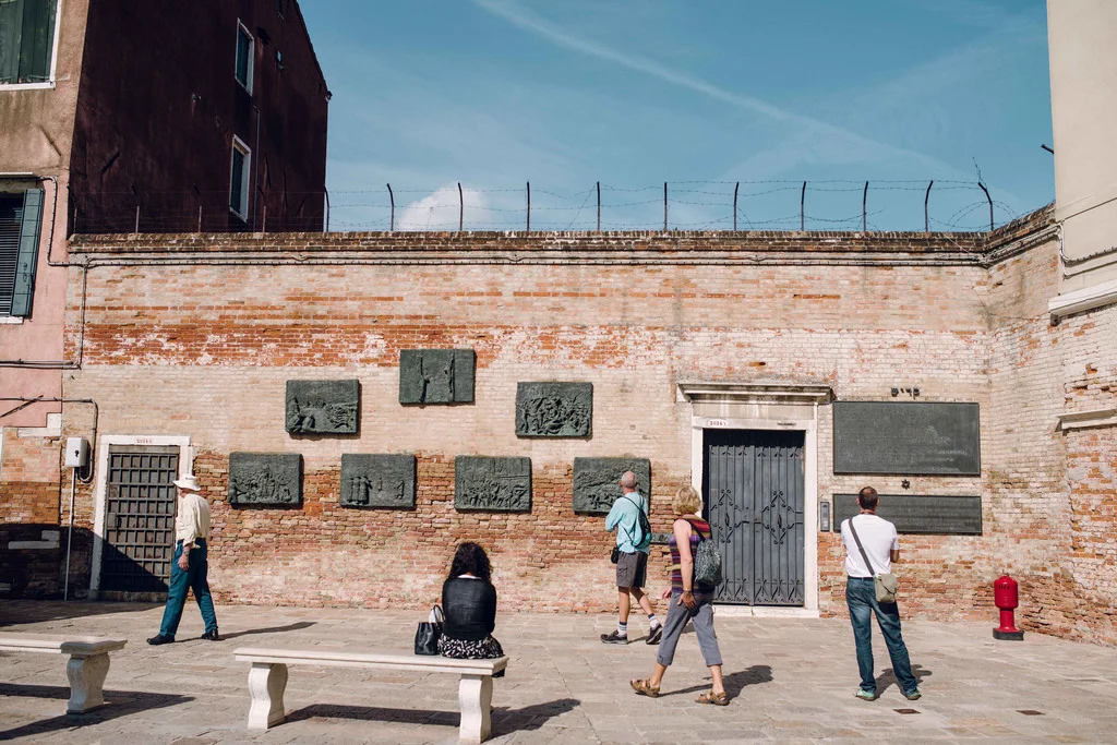 One of the walls constructed by German troops in WWII to section off the Jewish ghetto in Venice.