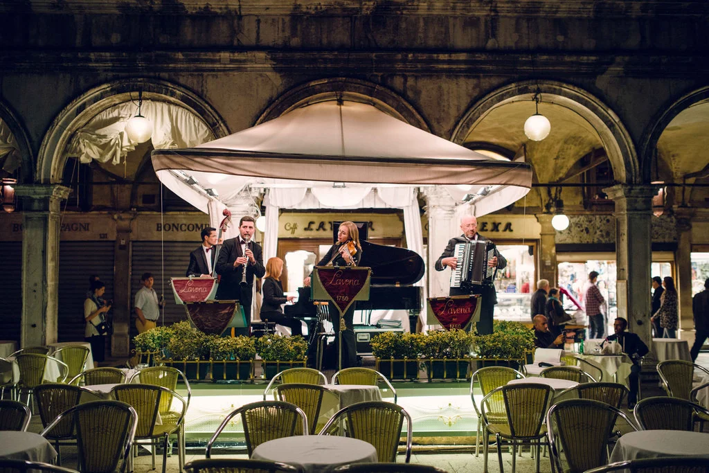 The music in St. Mark's Square was something out of a movie.