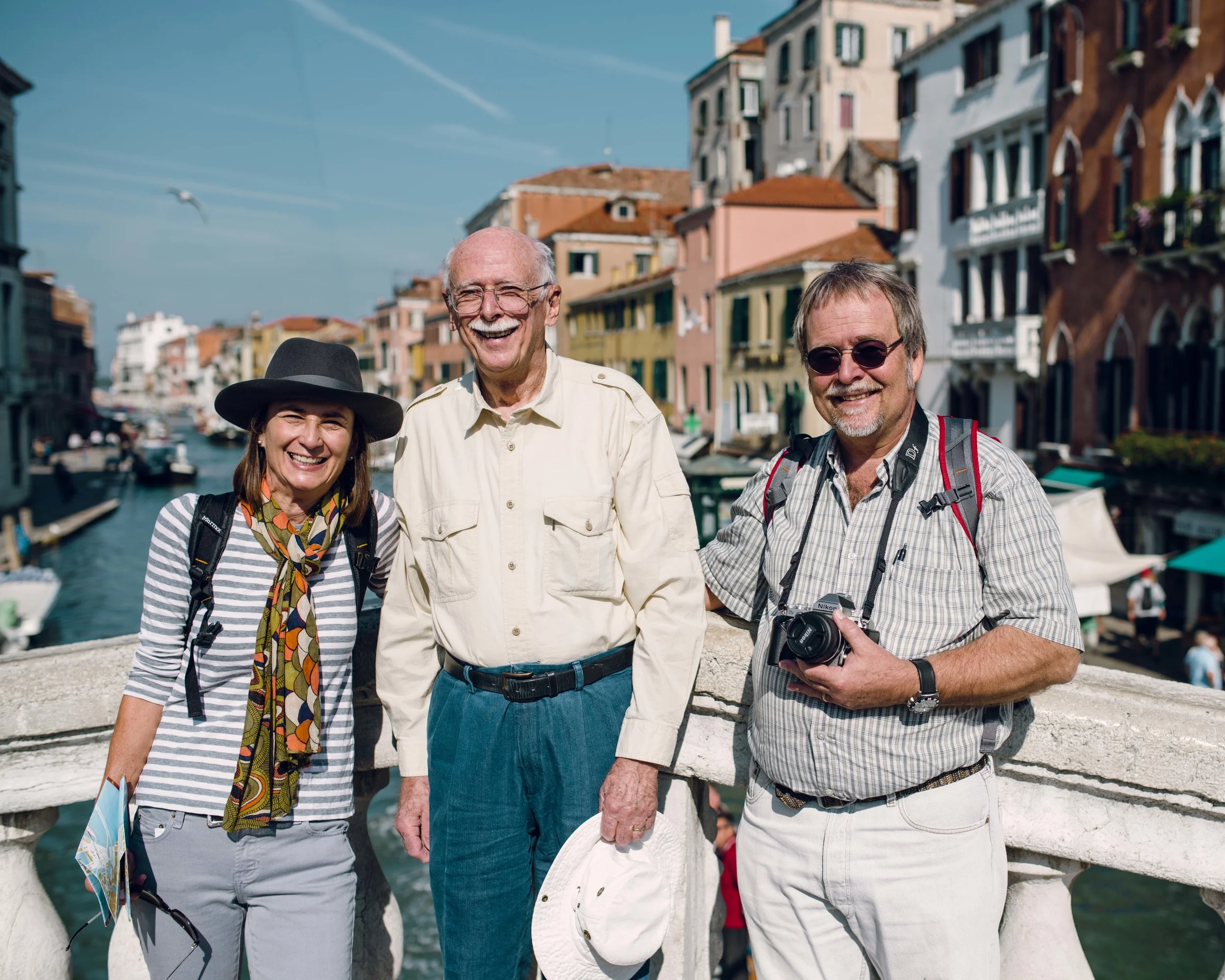 My mom, grandfather, and uncle. My grandfather brought the family on this incredible trip to celebrate his 85th birthday.