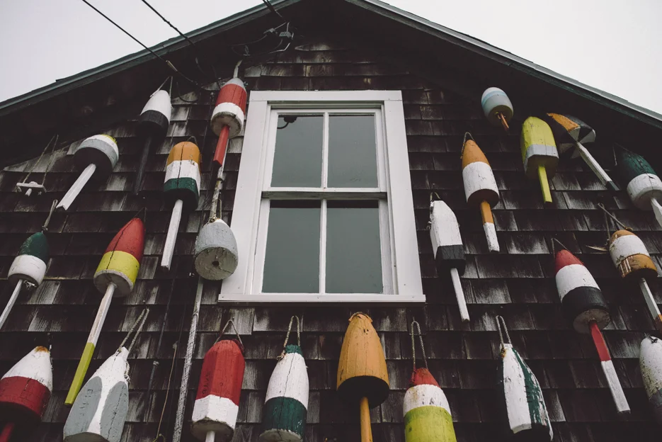 Buoys of the local lobstermen from the harbor.