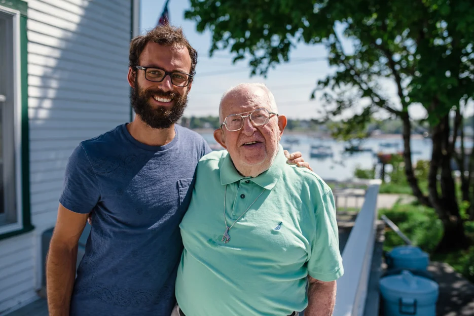The man behind the home, lighthouse, and bringing me to Maine: my almost-95-years-young grandfather.