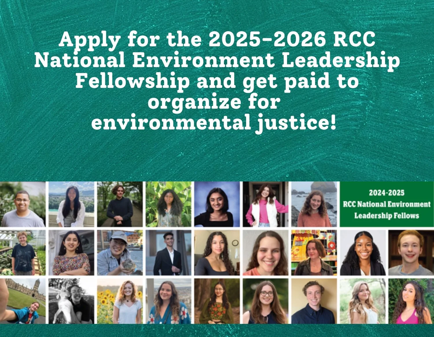 Rcc Program Accepting Applications: RCC National Environment Leadership Fellowship ...