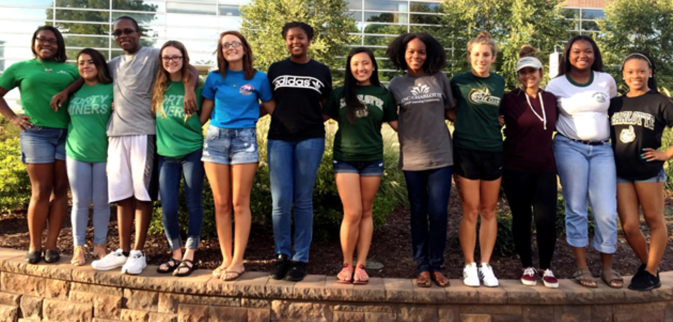 Founding class of Bonner Leaders at the University of North Carolina - Charlotte.