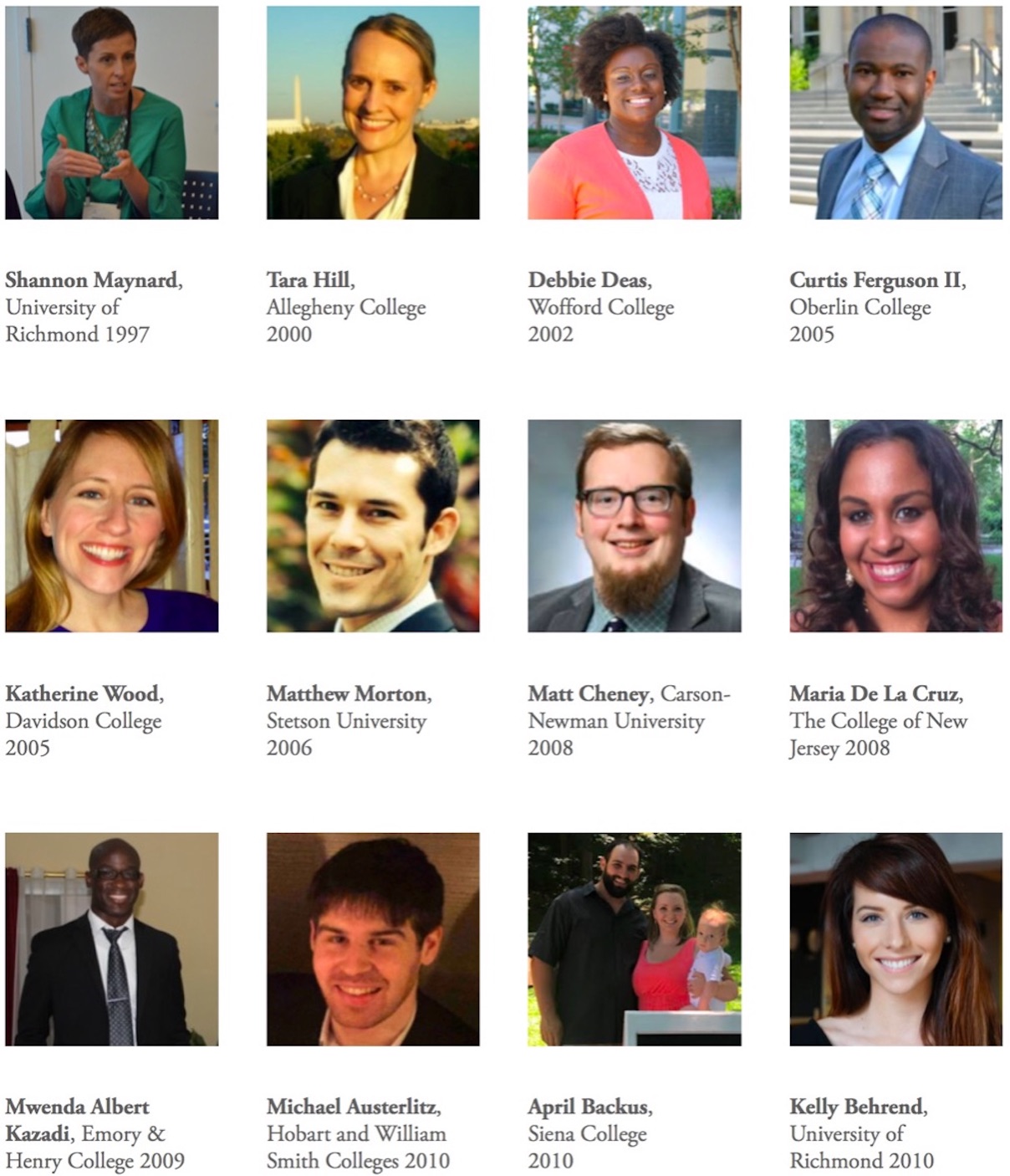 30 Bonner Alumni Career Profiles