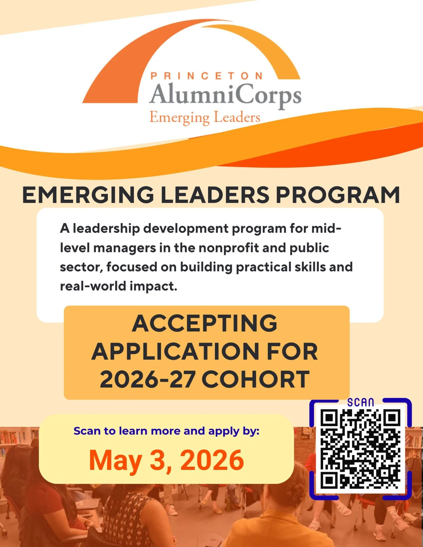 📣 The Princeton AlumniCorps Emerging Leaders (EL) program is now accepting applications! This transformative leadership experience is crafted for mid-career professionals in the nonprofit and public sectors, especially those connected to the Bonner 