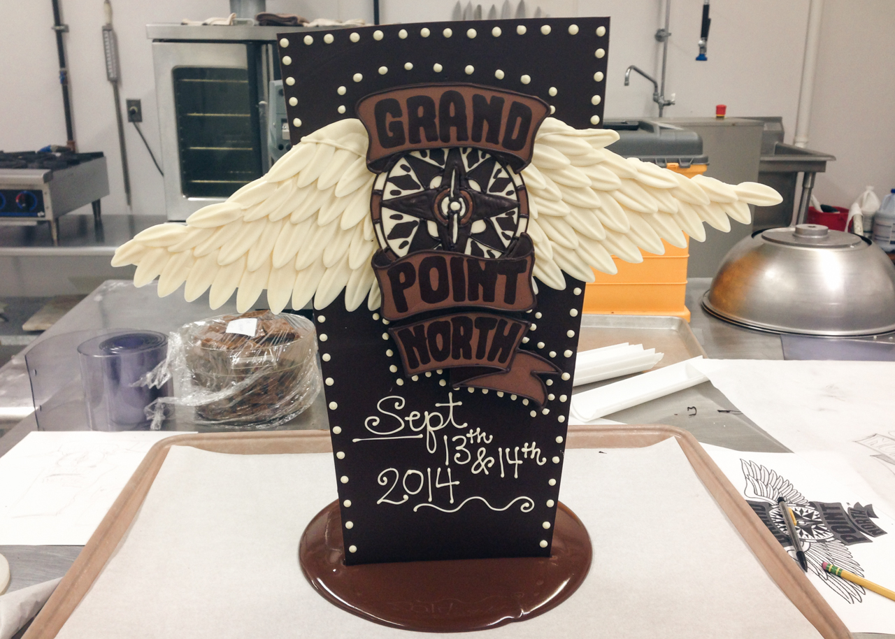 2014 Grand Point North logo in chocolate for Grace Potter and the Nocturnals