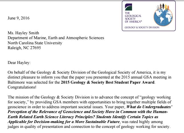 Research Presented at Geological Society of America Conference, Denver, 2013 - Link to the GSA Website to download the presentation
