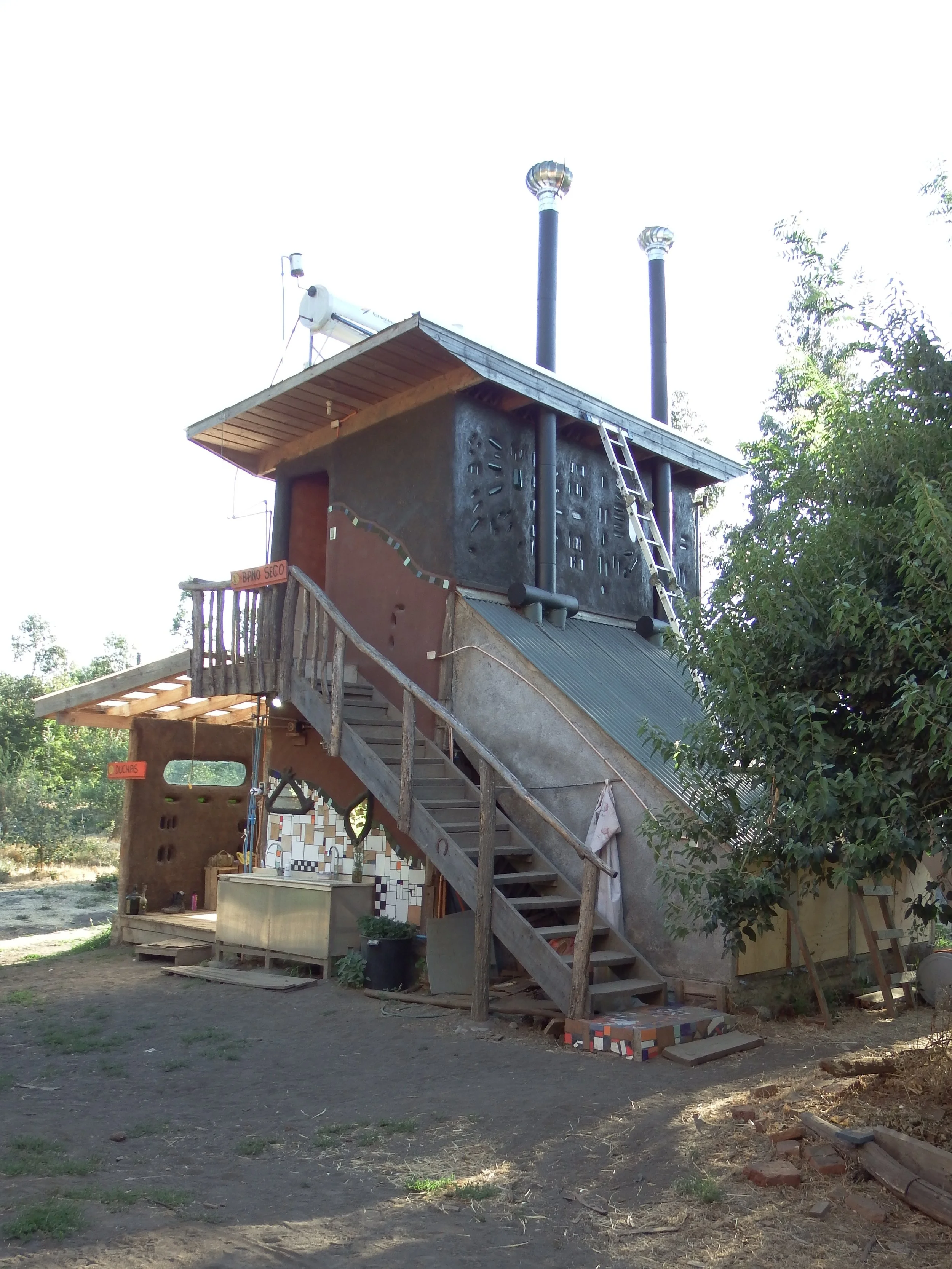 The outside of the bathrooms/showers/laundry FACILITIES