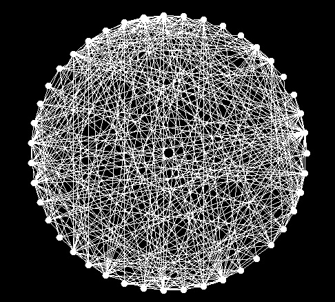 Post summit survey Each node represents a participant and each line represents a mutual acknowledgement that a both participants reported they knew how to collaborate with EACH OTHER on a specified INITIATIVE.