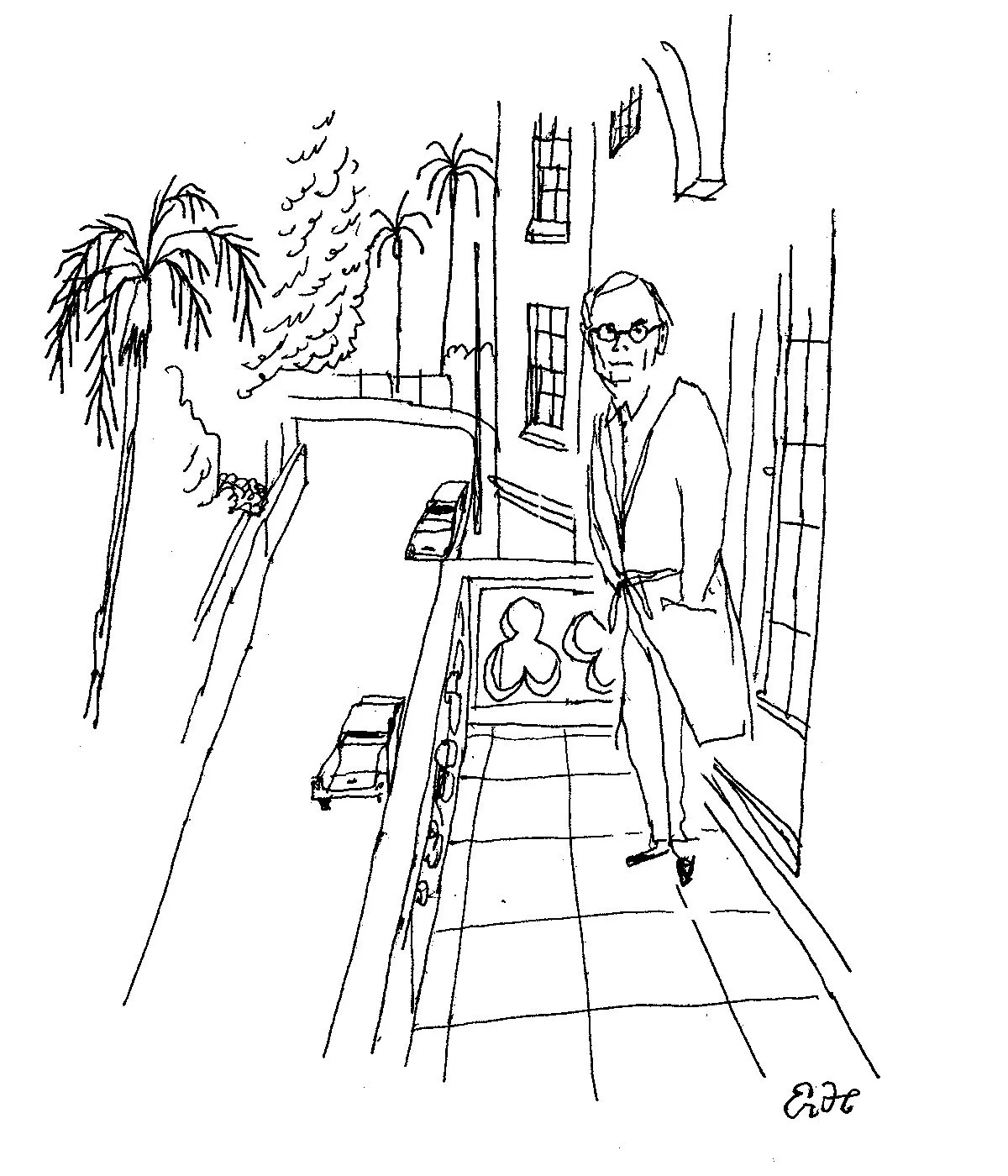 Portrait of Dominic Dunne for Graydon Carter's memoir