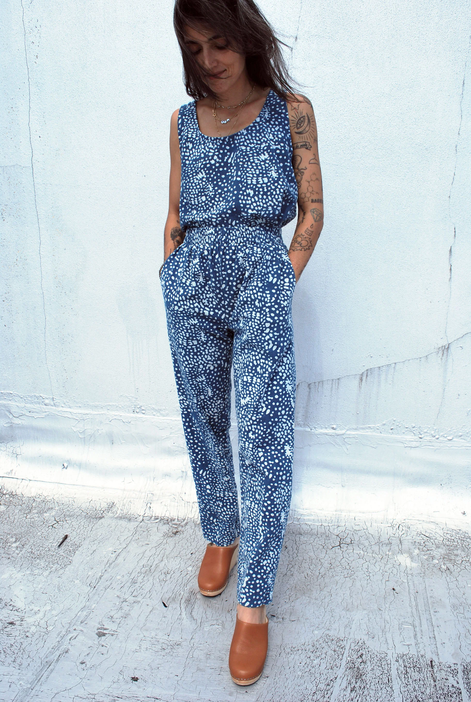 Tank Top and Lounger Pants in Splash