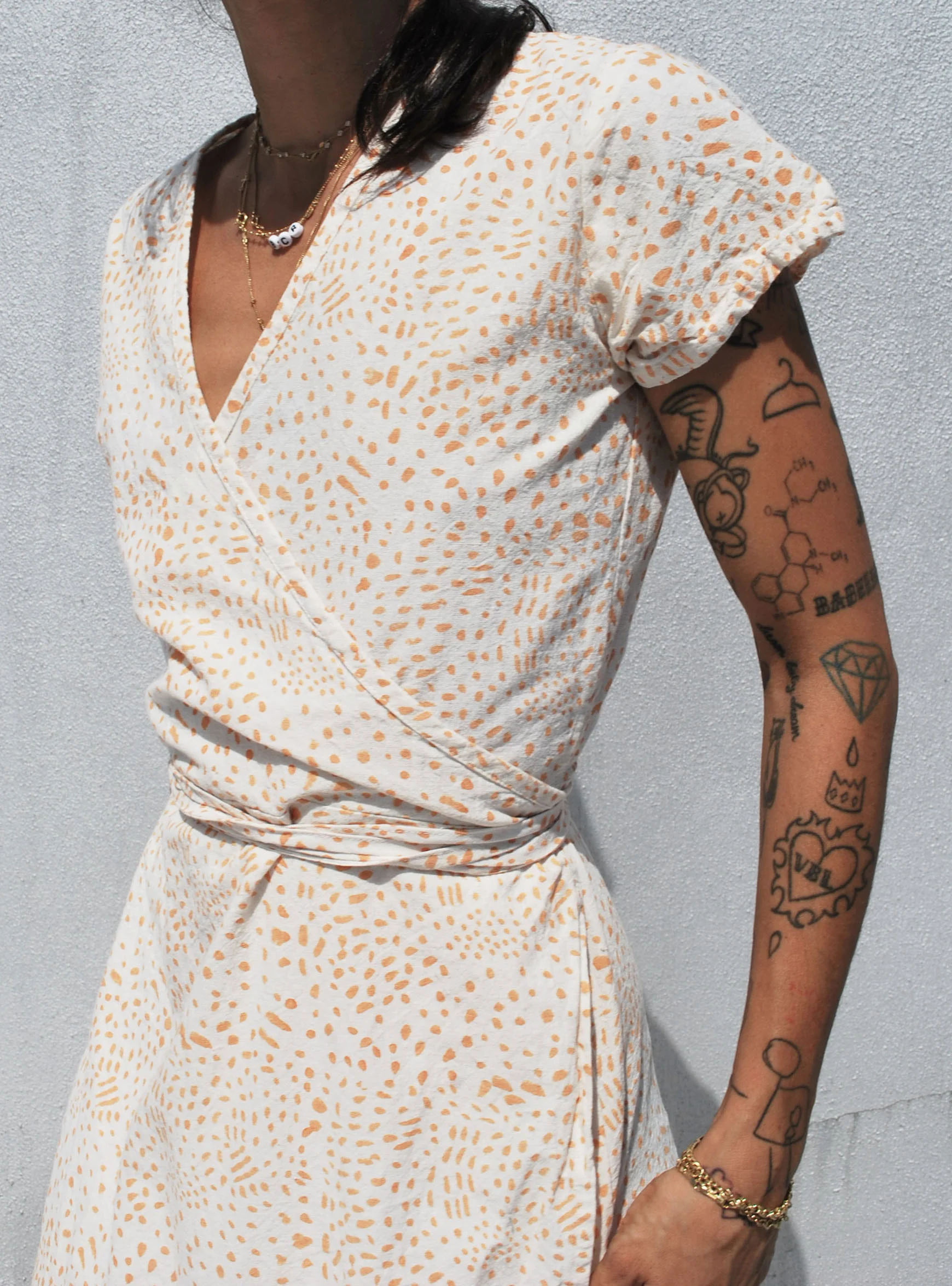 Ode Dress in Painted Coral