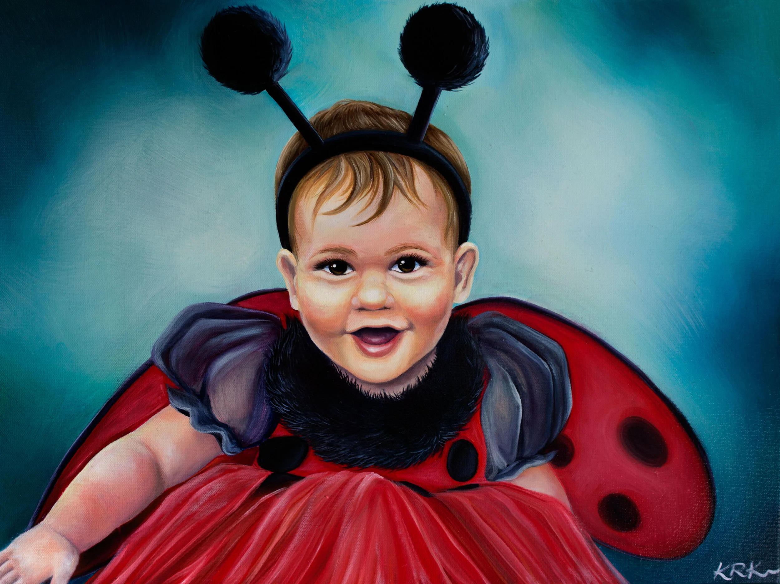 "Ladybug" Oil on canvas 18"x24" 2016 commission