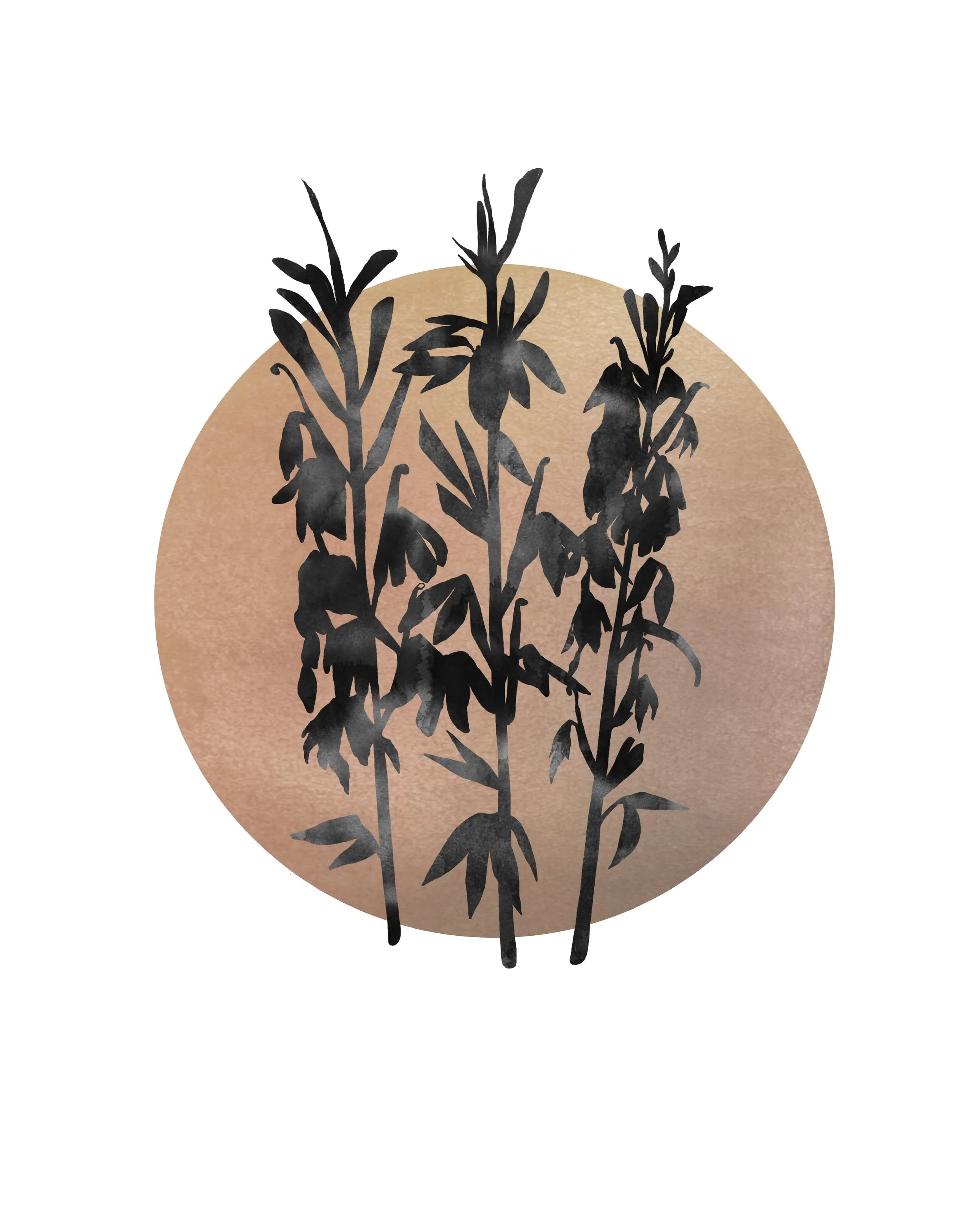 "Silhouette No. 5" Framed