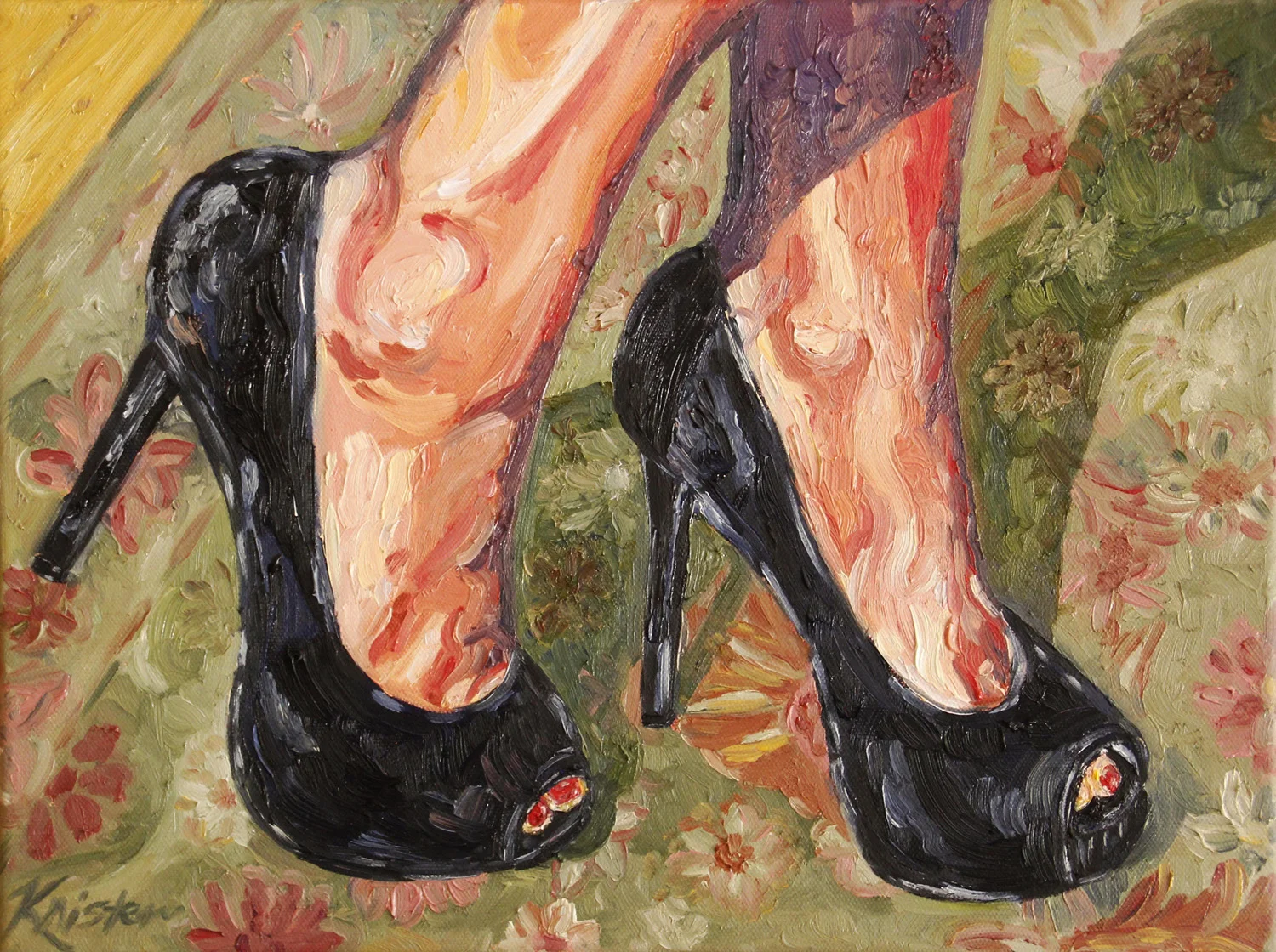 'Partytime For Danielle' - oil 12"x16"