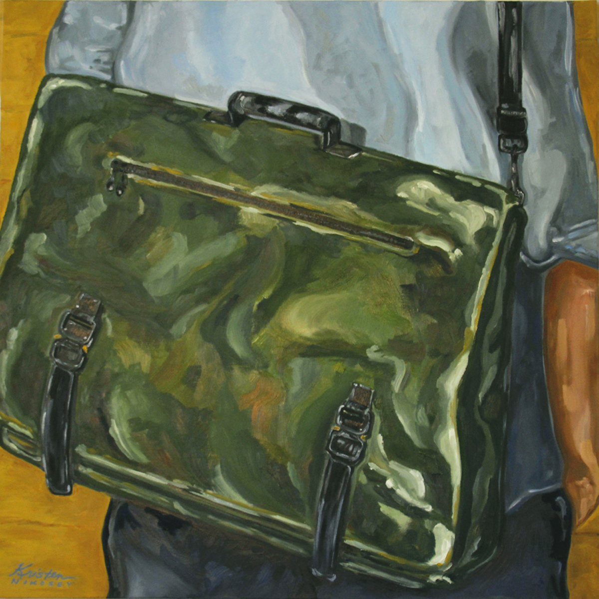 'Killspencer's First Bag' - oil 3'x3'