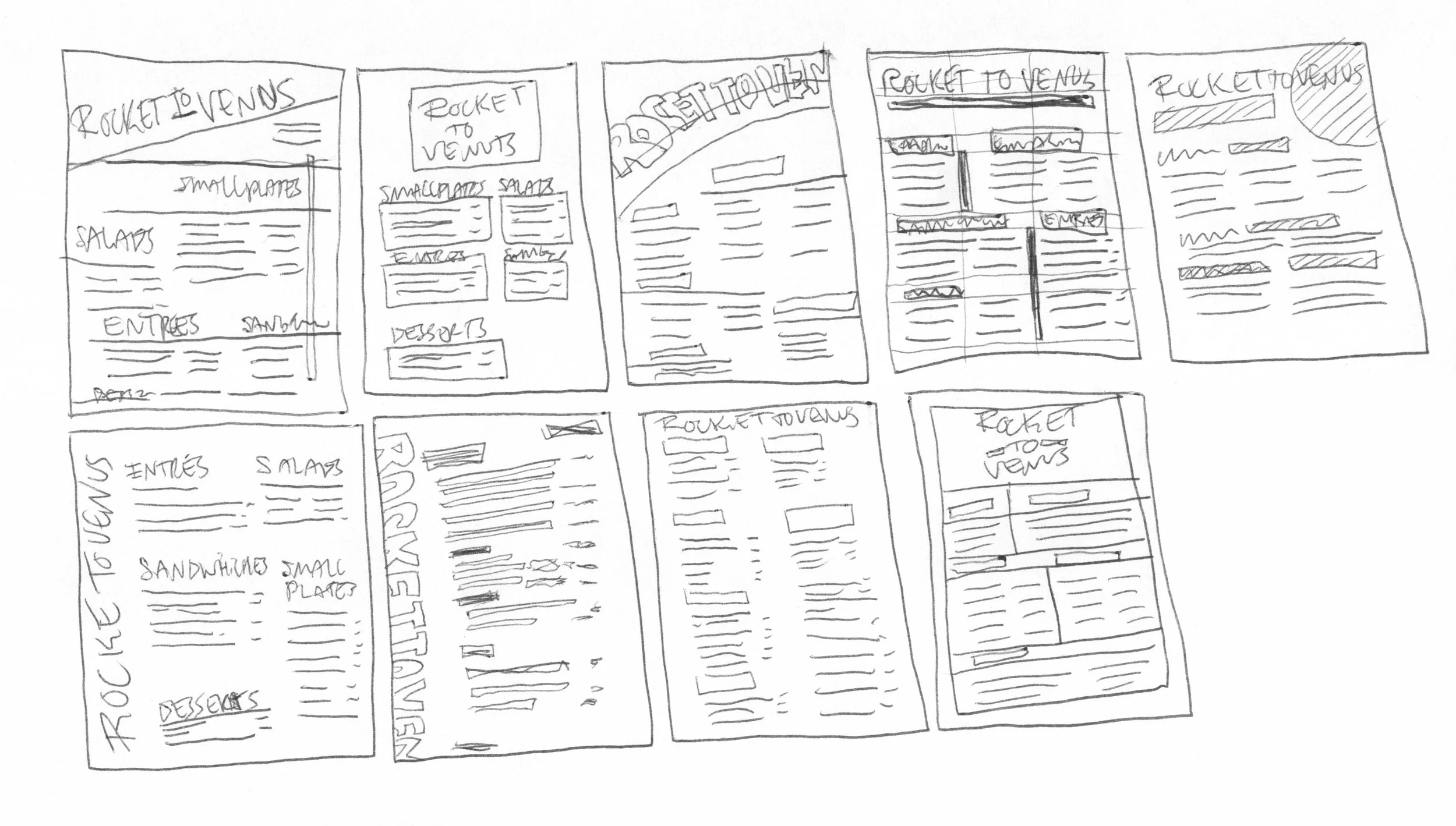 Thumbnail sketches