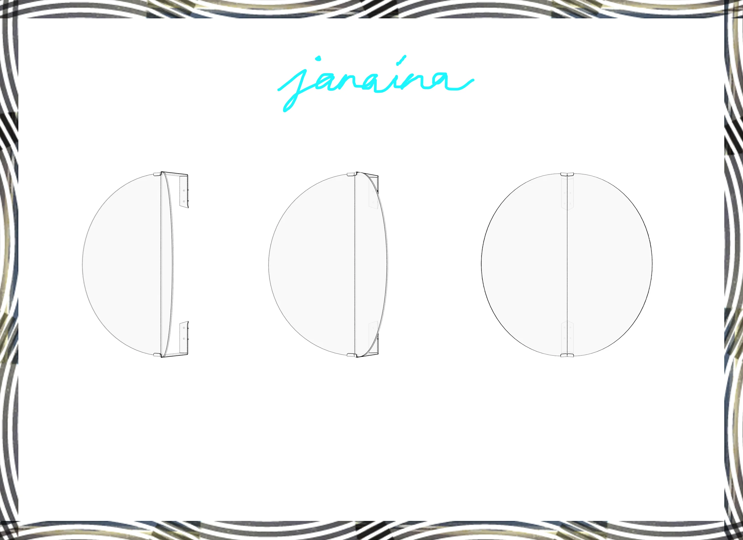 The mirror is slightly folded in two perfect halfs. 