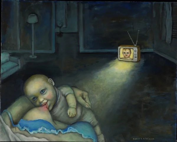 Sibling Rivalry , 2013, oil on canvas, 24" x 30"