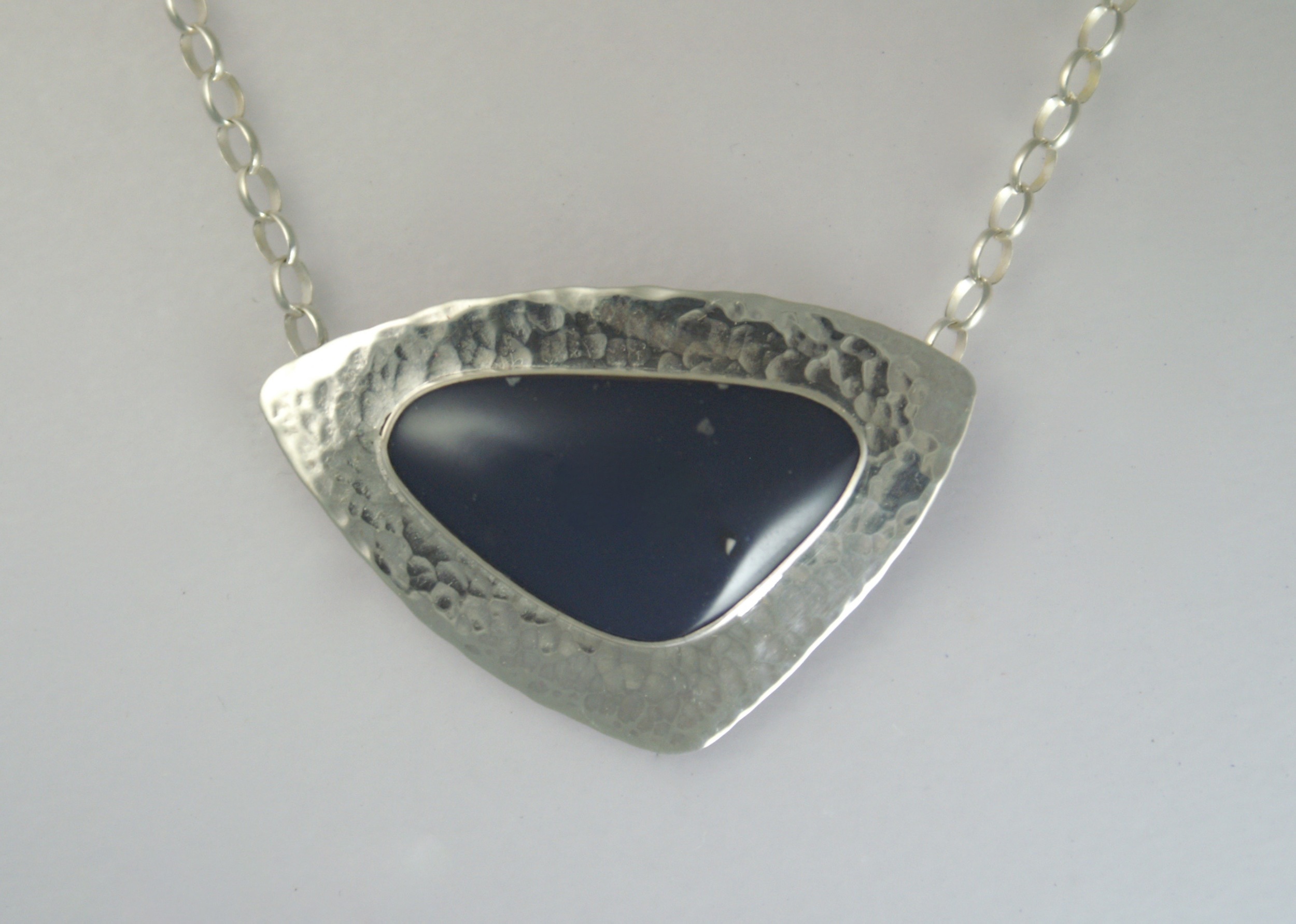 #5033. Leland Blue Freeform $155. 1.25" x 2"
