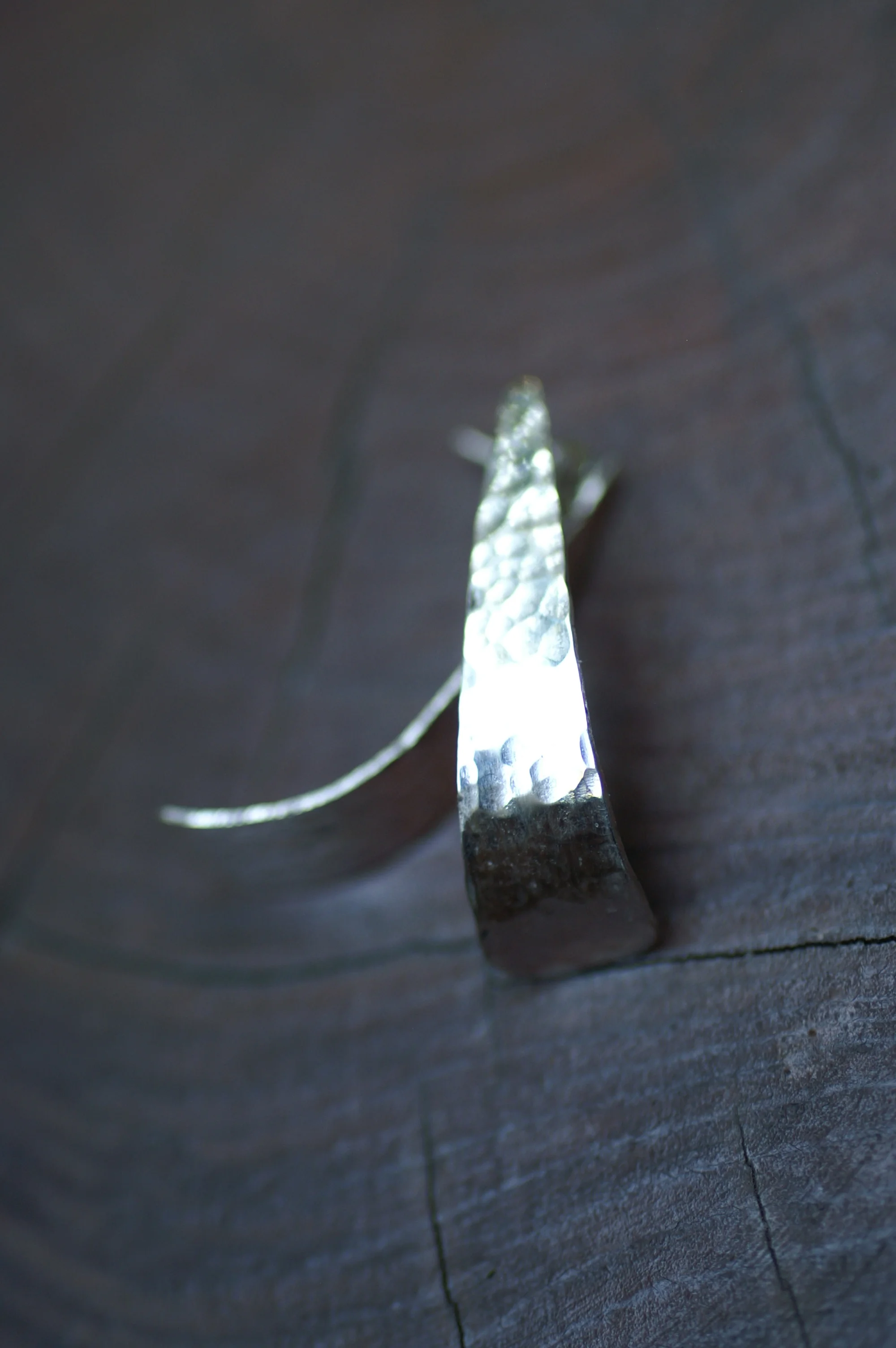 #1302 Hammered Arc $70. 2" x .50"