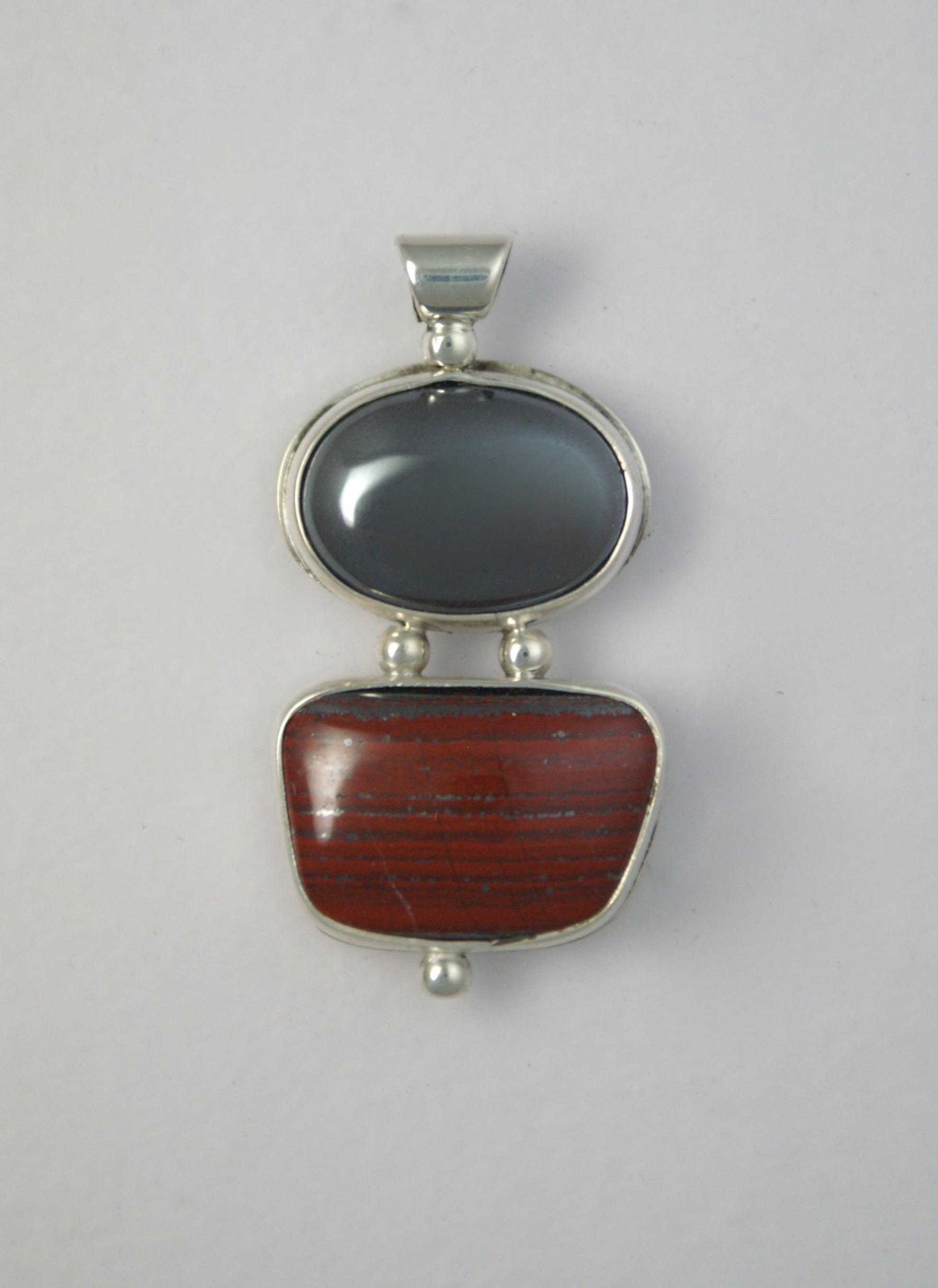 #3125 Hematite & Jaspelite $90 .75" x 1.75"