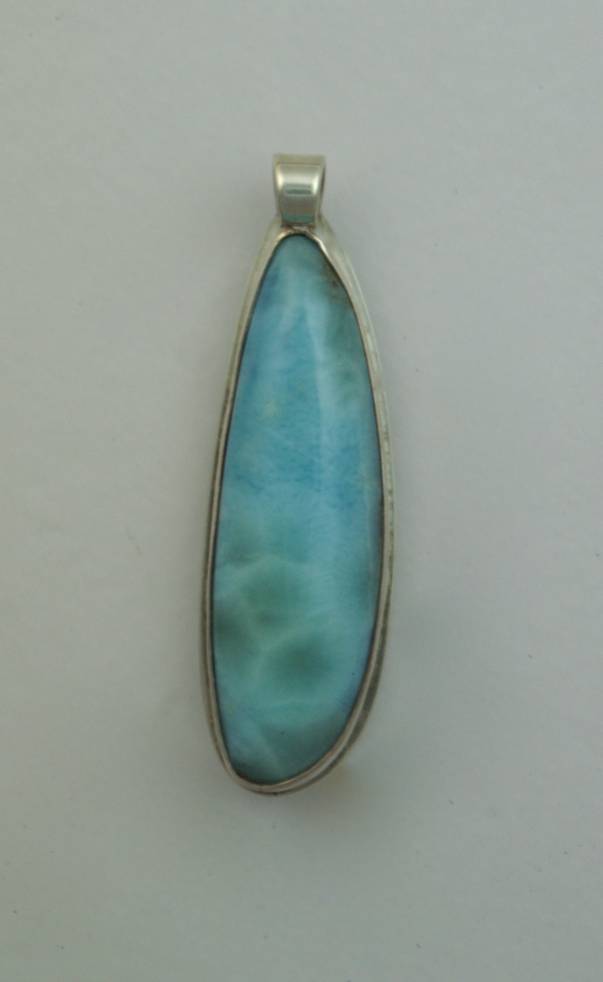 #3149 Larimar $95. .50" x 1.75" Dominican Republic