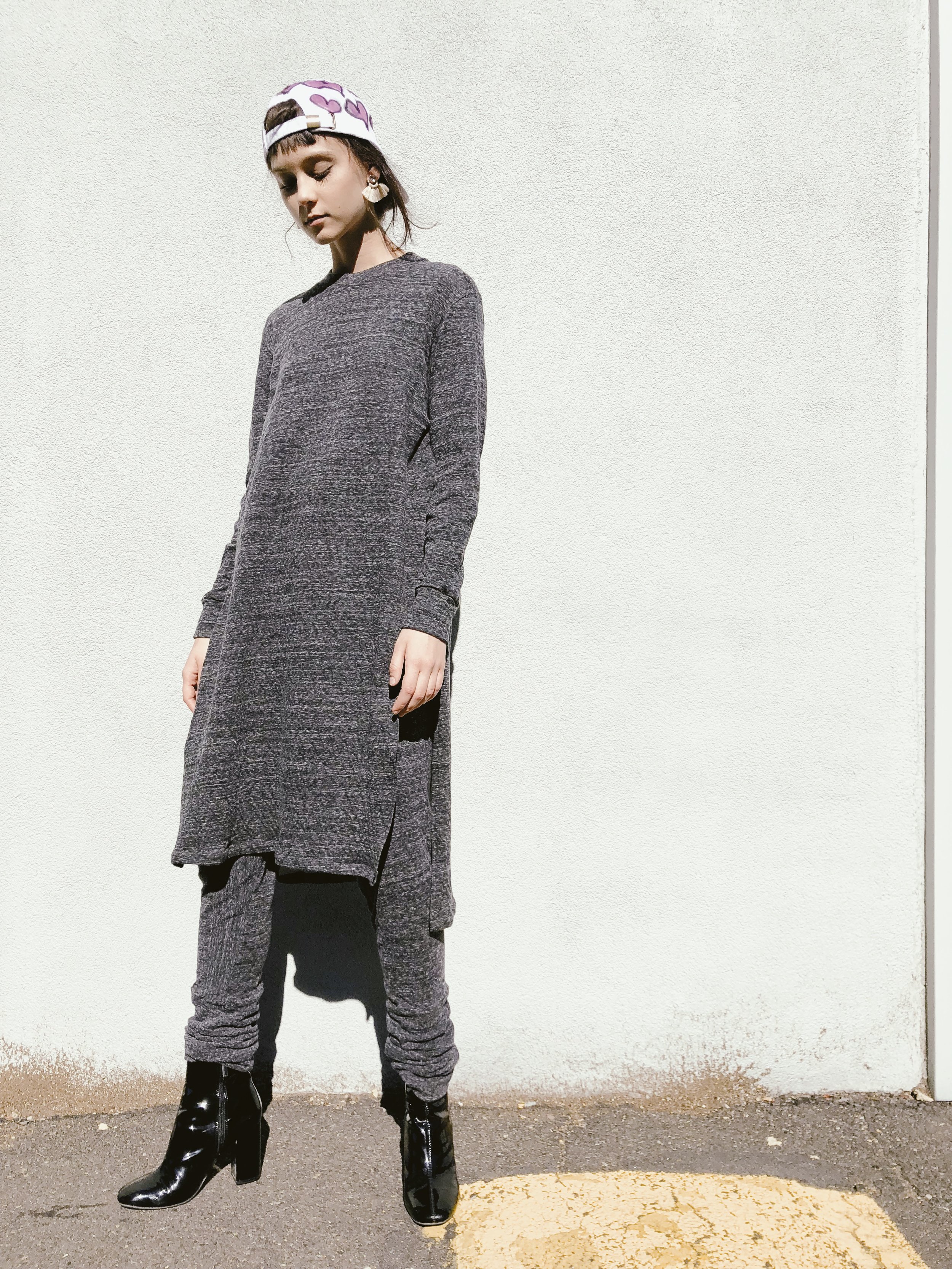 grey sweat dress