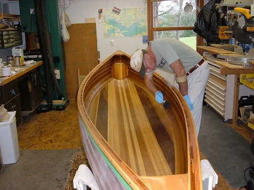varnishing interior