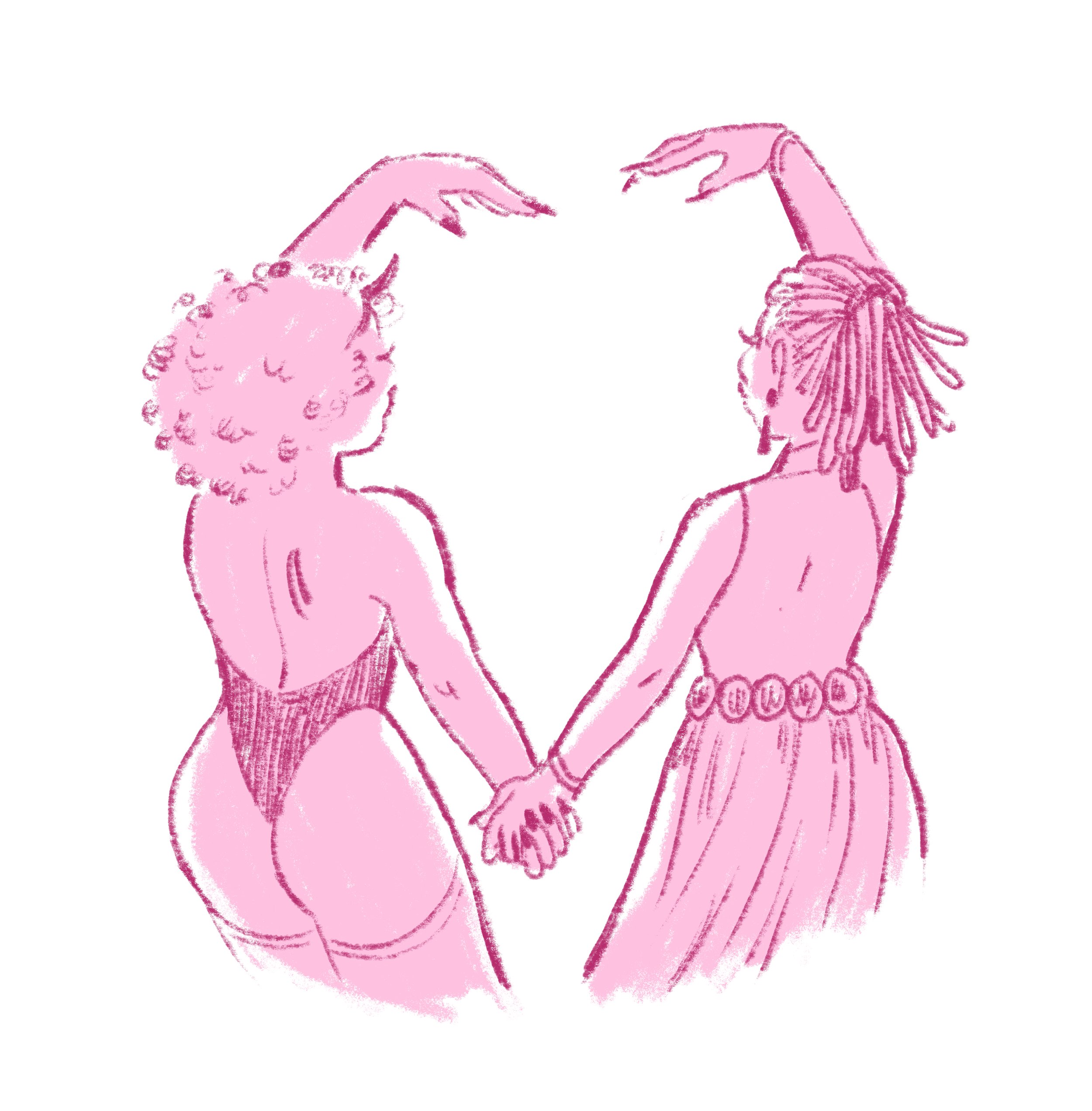  Live Illustration:  Ashanti Fortson   Art Direction: Ariel Zambelich  Story:  Charmed: Dyke Nite partygoers submit missed connections IRL  